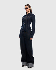 Top Model Cuffed Denim Jeans
