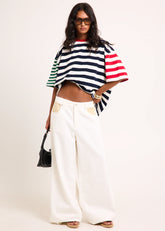 Aria Two Tone Relaxed Denim Jeans