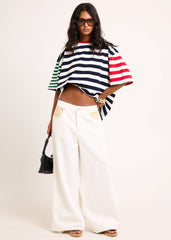 Aria Two Tone Relaxed Denim Jeans