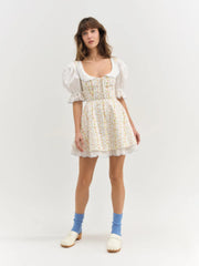 Brigitta Floral Short Sleeve Mini Dress