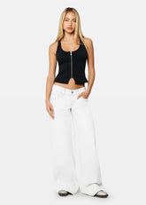 00 Super Low & Wide Denim Jeans