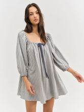 Linen Stripe Mini Dress