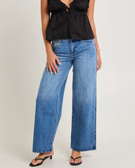 Low Farrah Baggy Denim Jeans Blue River