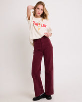 Sailor Long Cord Denim Jeans