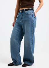 Alexa Mid Rise Relaxed Denim Jeans