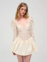 Doily Lace Mini Dress