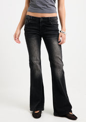 Grazia Low Rise Flare Denim Jeans
