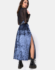 Hime Maxi Dress in Velvet Blue