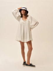Susie Eyelet Babydoll Mini Dress