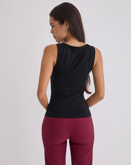 Tanzy Tie Top in Jersey Black