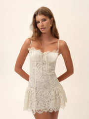 Locket Lace Mini Dress