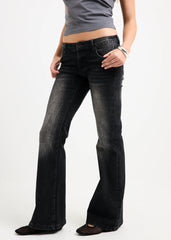 Grazia Low Rise Flare Denim Jeans