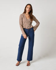 Heidi Low Denim Jeans Dark Stone