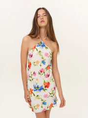 Tropical Bloom Mini Dress