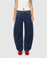 95 Mid Barrel Denim Jeans Tara