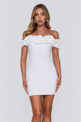 Show Off Style Mini Dress White