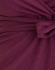 Lamae Wrap Top in Deep Purple