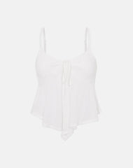 Awilix Top in Crinkle Off White