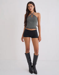 Lavena Top in Tailoring Slate Grey
