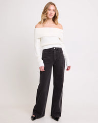 Sailor Long Denim Jeans Black Stone