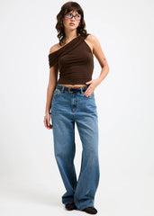 Alexa Mid Rise Relaxed Denim Jeans