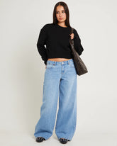 Low Farrah Baggy Denim Jeans Blue River