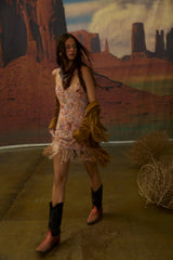 Giddy Up Beaded Mini Dress