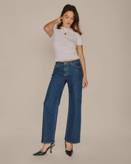 Heidi Low Denim Jeans Dark Stone