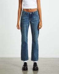 Marley Low Rise Straight Leg Jeans Vintage Tint Blue