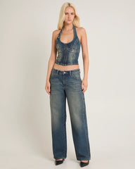 Rip Curl 99 Low Baggy Denim Jeans Zola Board