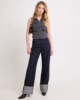Coco Relaxed Denim Jeans Turn Up