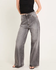 Studio Flare Denim Jeans Black Stone