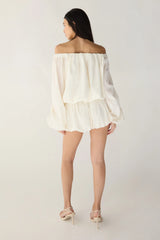 OFF THE SHOULDER TOP AND BALLOON SHORT SET