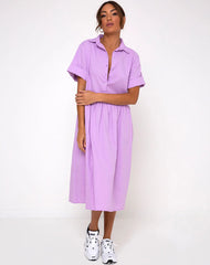 Lista Midi Dress in Lilac