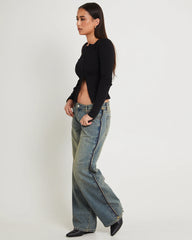 99 Low Baggy Denim Jeans Raw Roxie