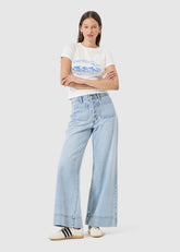 Relaxed Sailor Denim Jeans Long Breezy Blue