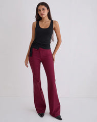 Tanzy Tie Top in Jersey Black