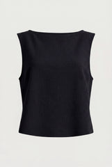 COTTON BLEND SLEEVELESS TANK TOP