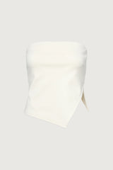 CROPPED TUBE TOP WITH SIDE SLIT