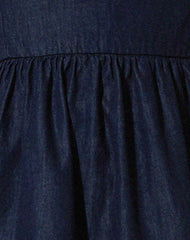 Doraya Midi Dress in Denim Blue Chambray