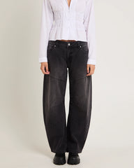 99 Low Barrel Denim Jeans Sophie Worn