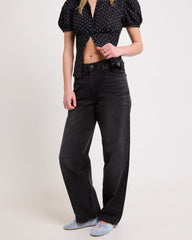 Baggy Dad Denim Jeans Shrink Up