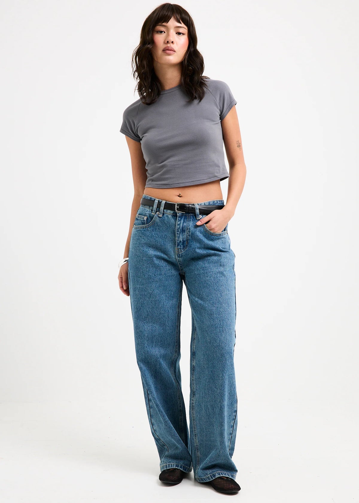 Priya Mid Straight Denim Jeans