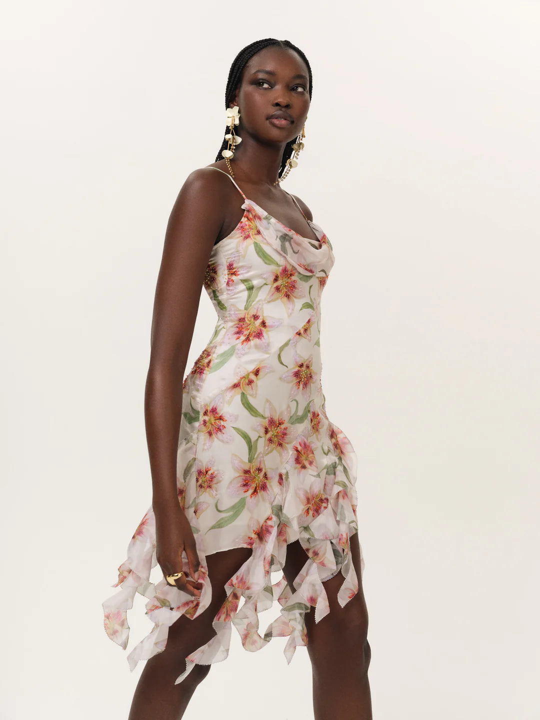 Sunrise Lily Beaded Mini Dress