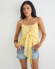 Sena Top in Chiffon Pastel Yellow