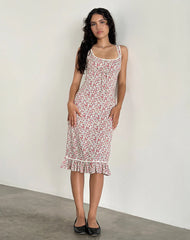 Bila Midi Dress in Pretty Ditsy