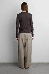 LONG SLEEVE CREW NECK TOP