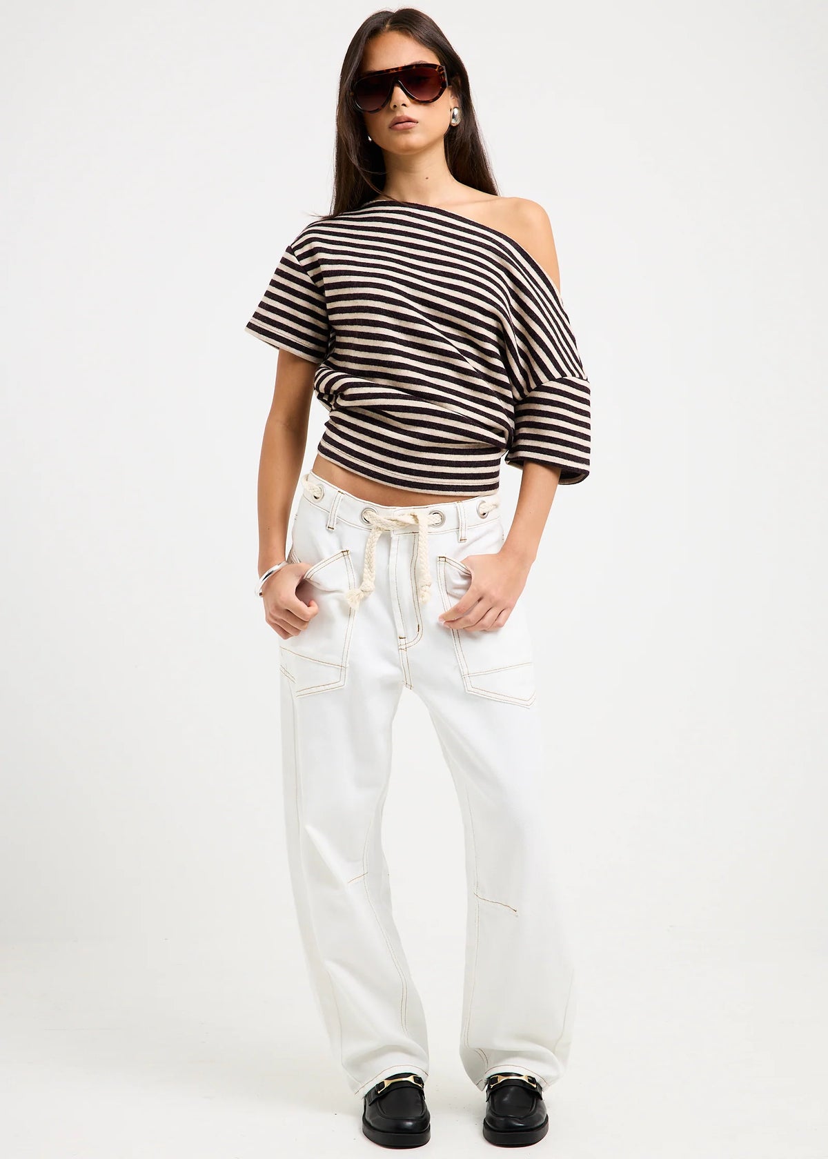 Maylee Low Rise Relaxed Denim Jeans