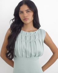 Tapasya Top in Shimmer Lurex Mint Green
