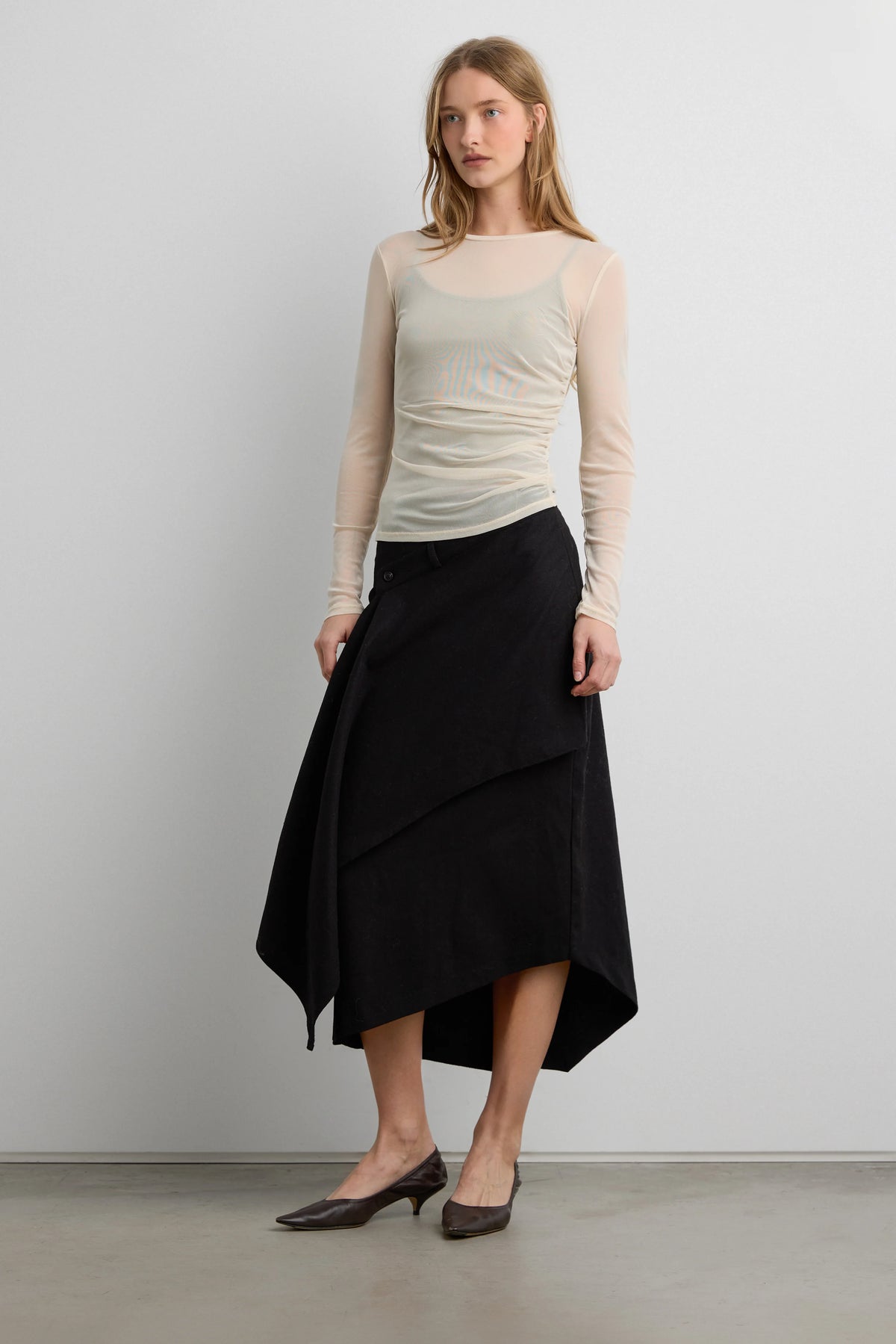 MESH LONG SLEEVE TOP